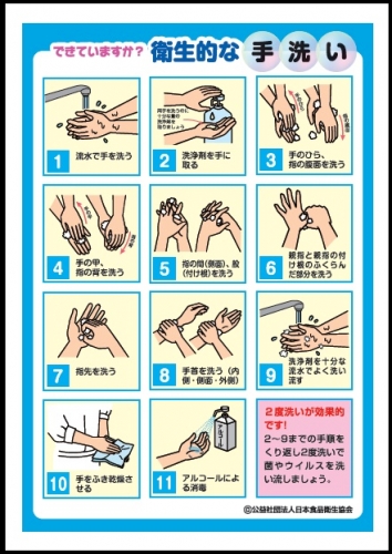 手洗い　方法